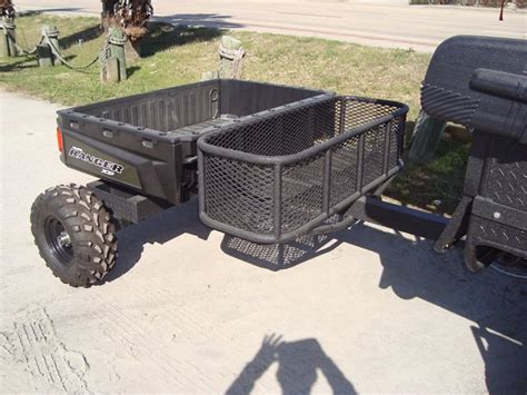 Make sure the <b>trailer</b> deck is large enough for your vehicle. . Polaris pull behind trailer